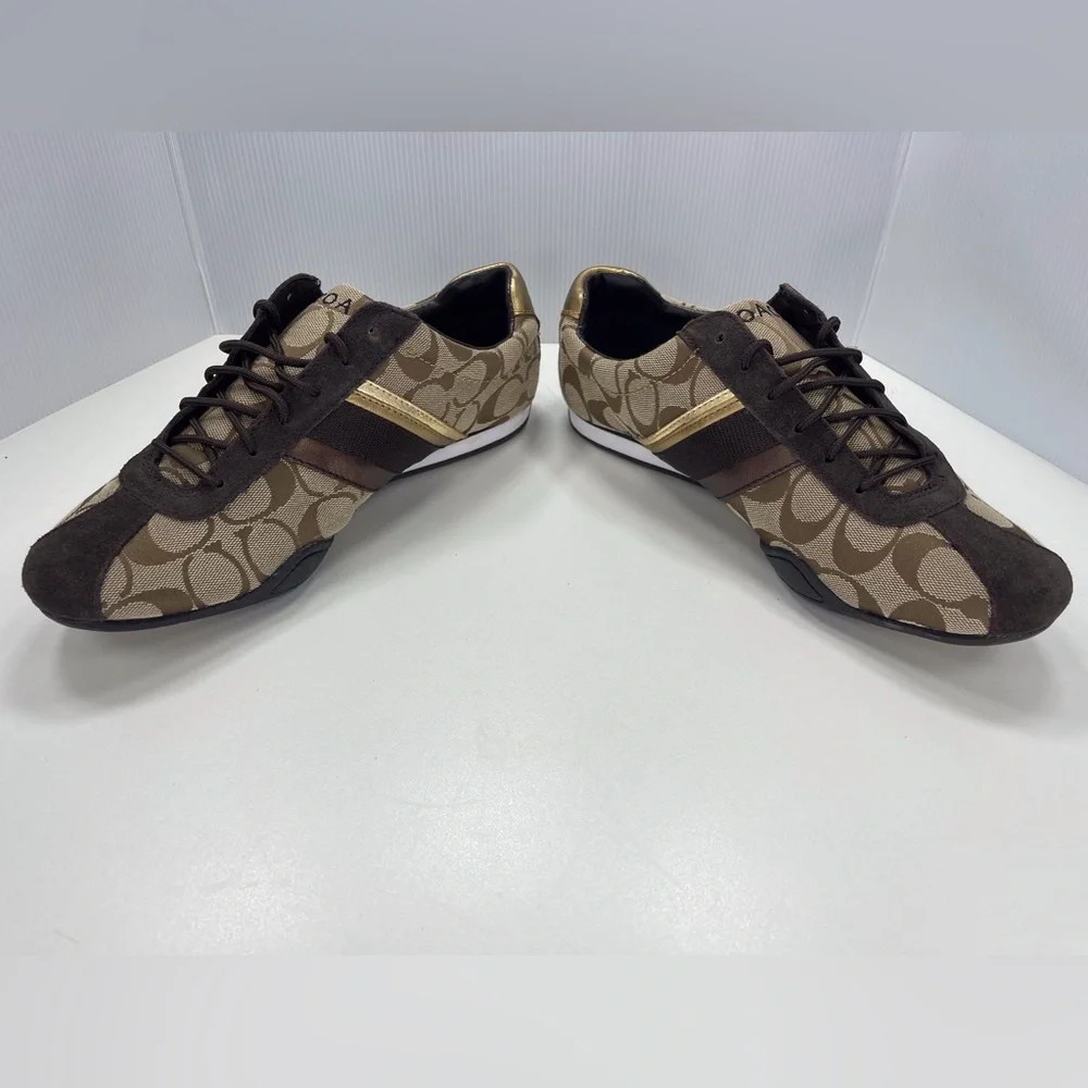 Coach Signature C Jayme Khaki Brown Sneakers, Size 9.5 Shoes - Picture 5 of 9